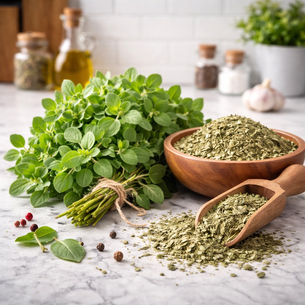 Majeranek duży liść